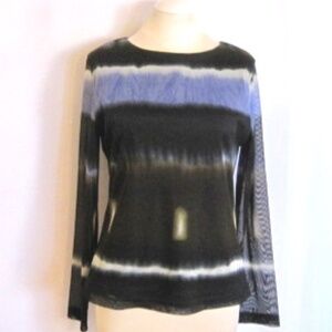 Vintage Marc Aurel Tie Dye Mesh Top